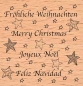 Vielfaches Weihnachten / Fröhliche Weihnachten Merry Christmas