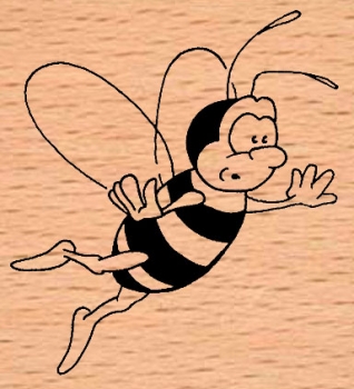 Vorsichtige Biene