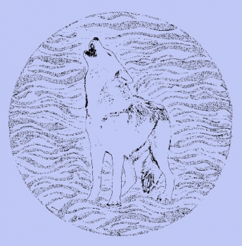 Wolf im Kreis
