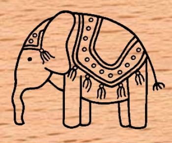Geschmückter Elefant