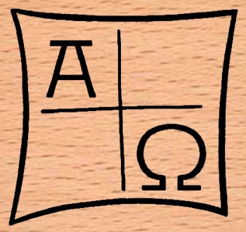 A und O mit Rahmen