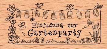 Einladung zur Gartenparty