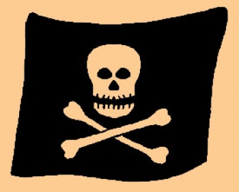 Kleine Piratenflagge