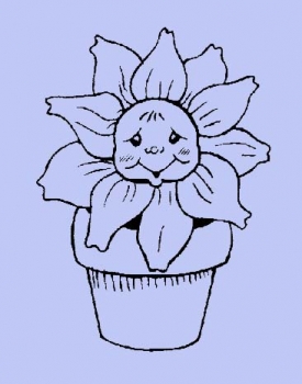 Kleine lächelnde Blume