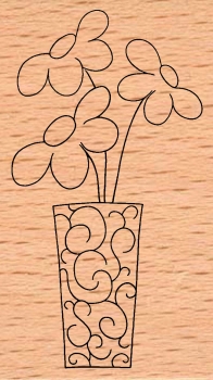 Drei Blüten Vase