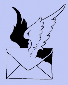 Brief mit Flügeln