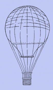Schmaler Fesselballon