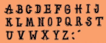 Kleines Alphabet schwarzweiß -unmontiert-