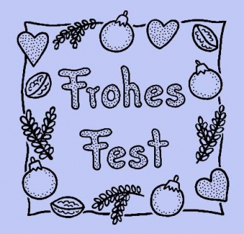 Festrahmen / Frohes Fest Quadrat