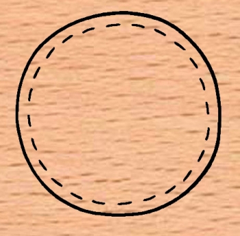 BUJO Kreis mit Stichen