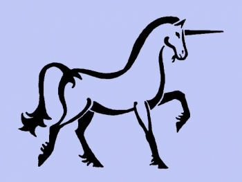 Unicorn / Einhorn Silhouette