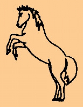 Mini Helles Pferd
