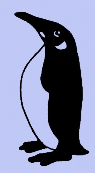 Pinguin nach links