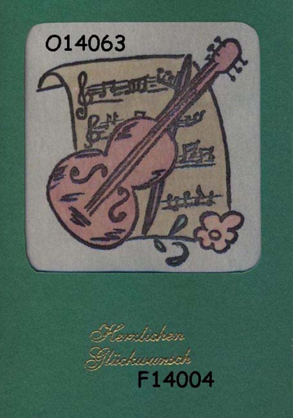 Notenblatt mit Geige