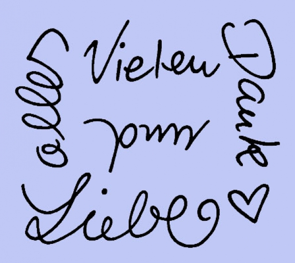 Vielen Dank und alles Liebe