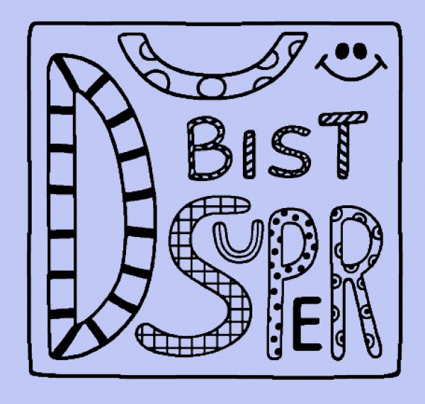 Du bist super Quadrat