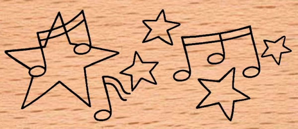 Noten mit Sternen