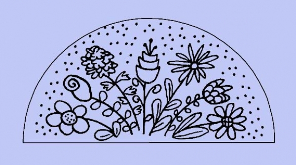 Blumenhalbkreis