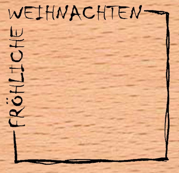 Fröhliche Weihnachten Quadrat glatt