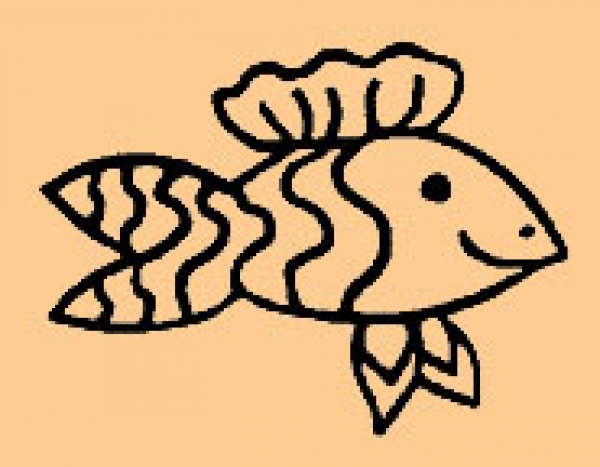 Mini Gestreifter Fisch
