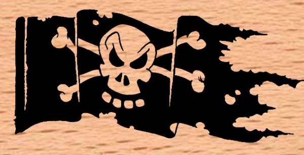 Große Piratenflagge