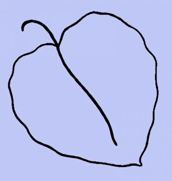Rundes Blatt