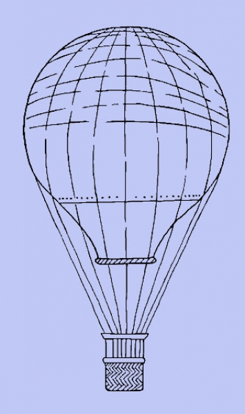 Schmaler Fesselballon