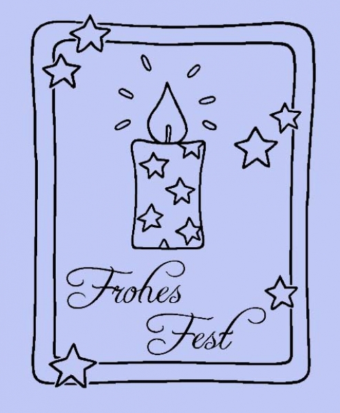 Frohes Fest Kerze