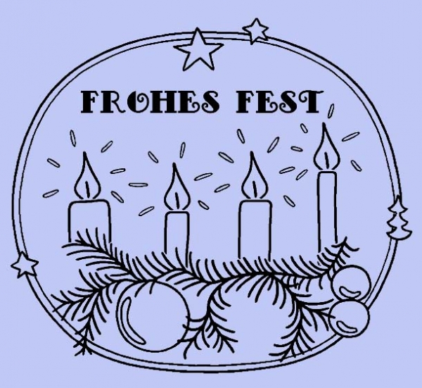 Frohes Fest Oval