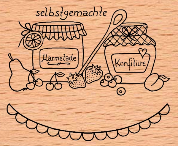 Marmeladengläser / Selbstgemachte Marmelade Konfitüre