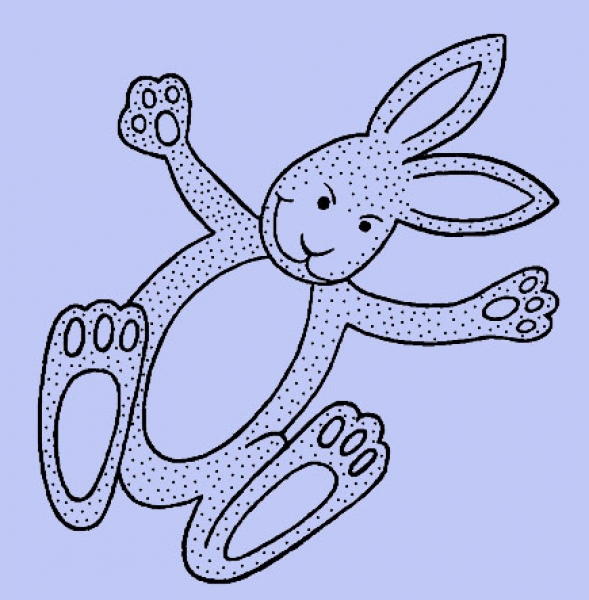 Hase auf Sprung