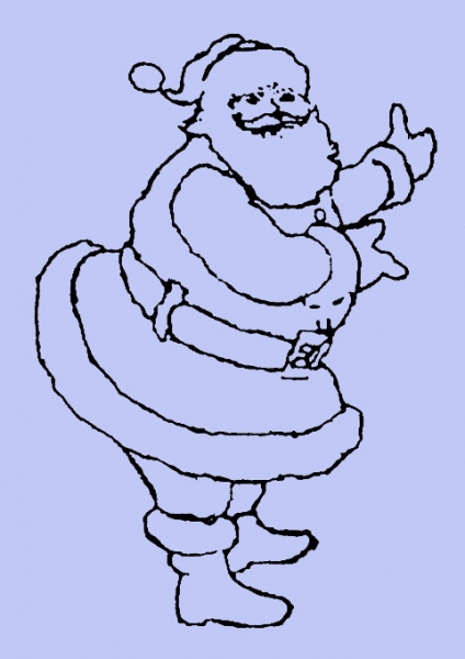 Präsentierender Weihnachtsmann
