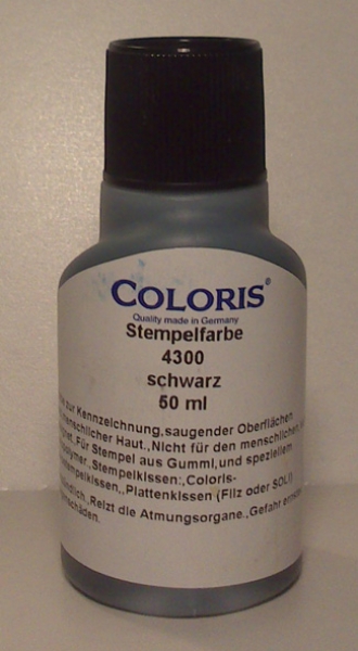 Coloris Stempelfabe schwarz